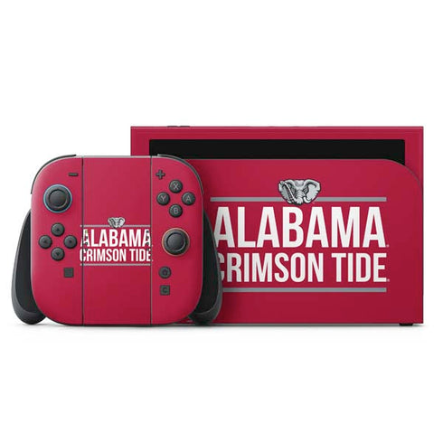 University of Alabama Crimson Tide Nintendo Switch 2 (2025) with Joy-Con Skin